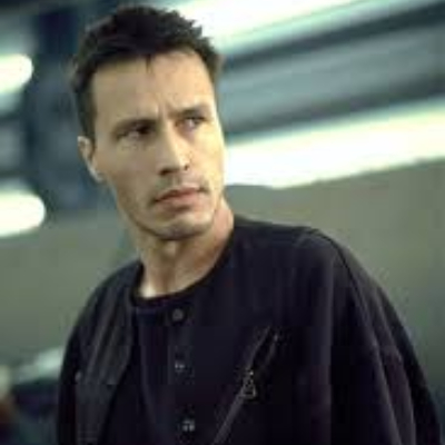 Michael Wincott posing for a photo shoot.